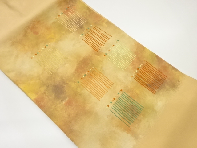 JAPANESE NAGOYA OBI / WOVEN ABSTRACT STRIPE